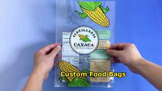 चावल के आटे के मेवों के लिए कस्टम खाद्य ग्रेड सीलबंद बैग
