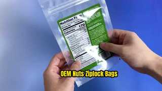 मेवे और सूखे मेवों के लिए कस्टम ज़िपलॉक बैग