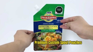 सॉस और तरल पदार्थों के लिए कस्टम टोंटी पाउच