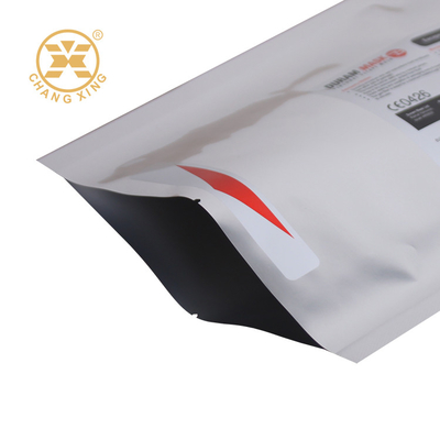 Bopp Resealable Aluminum Film Packaging Bag Clothing Zipper Zip Lock Bags Pouches With Logo For Apparel Mask