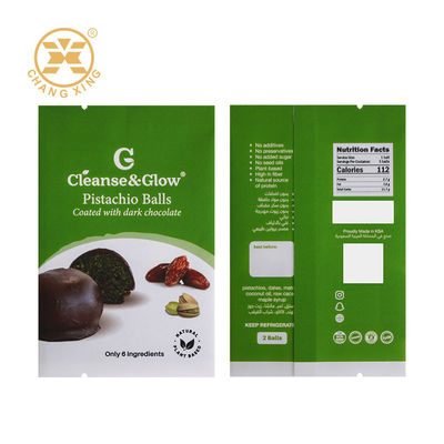 Custom Dried Food Pouch Coffee Bean Tea Bag Lemon Ball Packaging Bag Nuts Packing Bag