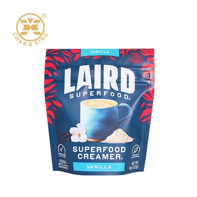 Multi-colors Printed Ziplock Aluminium Foil Food Packaging Stand up Pouch Bags With Custom Design for Instant Drink Powder Food