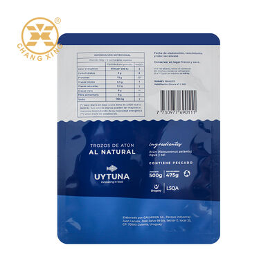 Custom Sea Food Vacuum Bag Plastic Food Packaging Bag Retort Pouch Canned Sea Food Packaging Pouch Canned Mushroom Canned Fish Reort Pouches