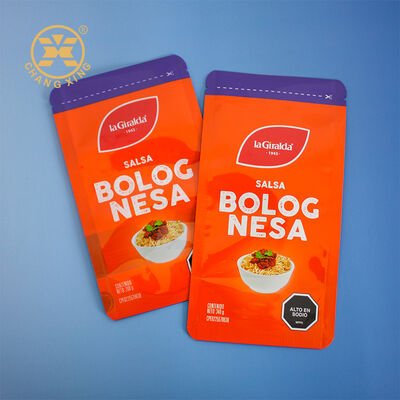 Custom Tomato Sauce Packaging Bag Vacuum Bag Plastic Food Packaging Bag Retort Pouch For Food Condiment Salad Dressing