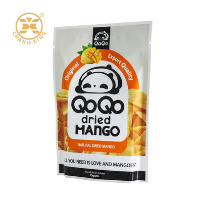 Custom Print Resealable Zipper Plastic Nuts Dry Fruit Dried Mango Packaging Bags Stand Up Pouch Bags