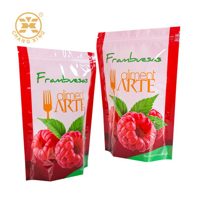 Custom Printed Food Grade Jam Packaging Bag Zipper Food Packaging Bag Stand Up Bag