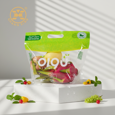 CPP BOPP Bags For Vegetables Packaging Vegetables Stand Up Resealable Pouch Bags AntiFog