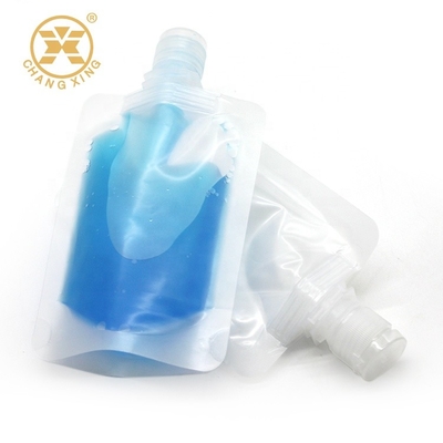 PP 10ml 50ml Plastic Flip Plastic Bag With Screw Cap Eco Friendly Liquid Soap Packaging