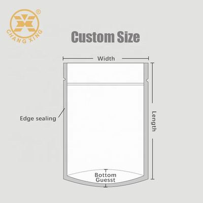 VMPET Matt Finished Undergarment Bag For Travel Ziplockk Stand Up Pouch With Opaque Window