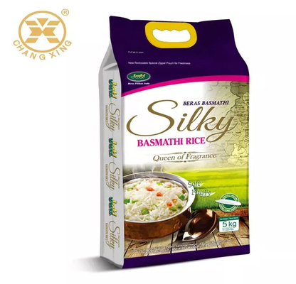 NY / PE प्लास्टिक चावल पैकेजिंग बैग अनुकूलित 1kg/2kg/5kg