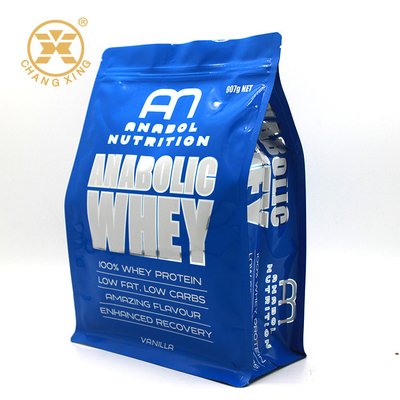जिपर के साथ OEM 500g 1kg पारदर्शी फ्लैट बॉटम पैकेजिंग पाउच बैग