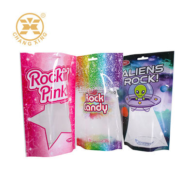 180 माइक्रोन स्नैक्स पैकेजिंग बैग कस्टम प्लास्टिक स्टैंड अप बैग के लिए