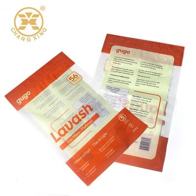 गेहूं का आटा थ्री साइड सील के लिए 500 ग्राम 1000 ग्राम फ्लैट बेकरी ब्रेड पैकेजिंग इको फ्रेंडली ब्रेड