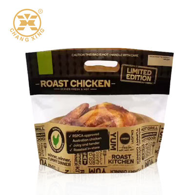 बीओपीपी भुना हुआ चिकन जमे हुए खाद्य पैकेजिंग बैग 0.75 किलो भोजन के लिए पाउच खड़े हो जाओ